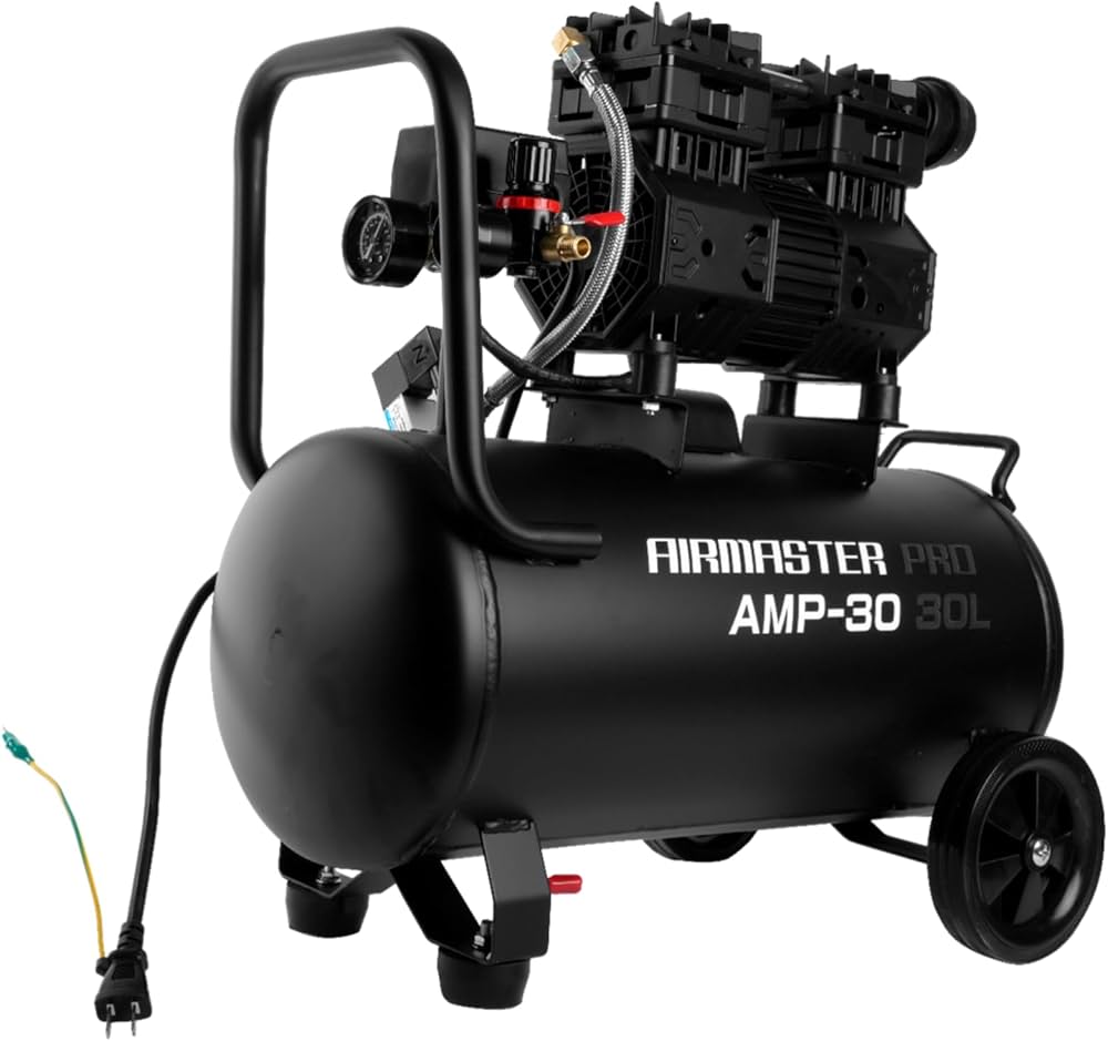 Amazon | 静音オイルレスコンプレッサー 30L AMP-30 | エアコンプレッサー