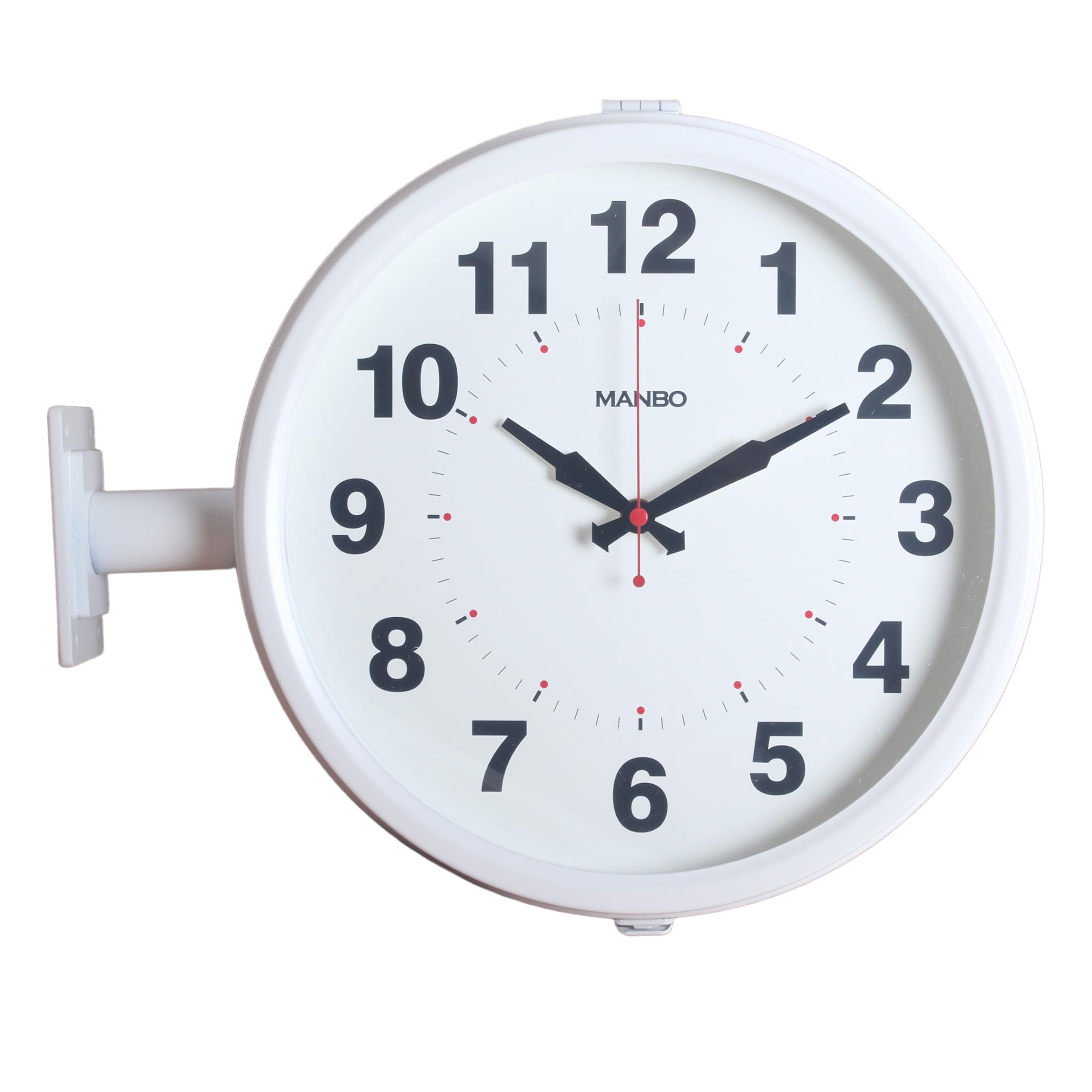 Amazon.co.jp: 電波両面掛け時計 manbo 両面掛時計－直径30CM 2kg