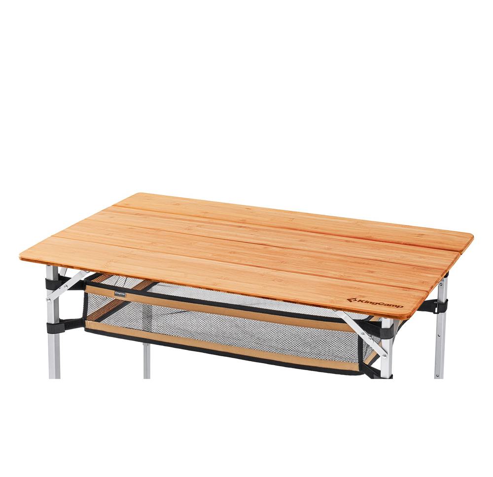 Amazon.com: KingCamp Bamboo Folding Camping Table Adjustable