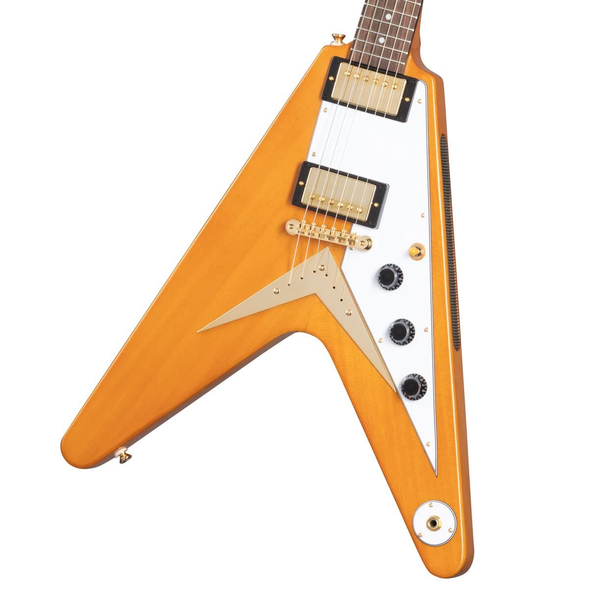Amazon | Epiphone / 1958 Korina Flying V (White Pickguard) Aged