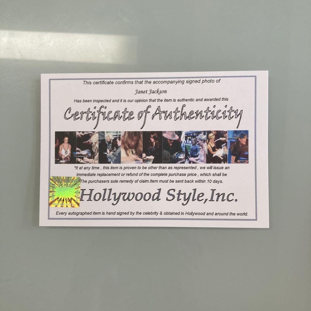 Amazon.co.jp: ジャネットジャクソン直筆サイン入り2Lサイズ写真…Janet