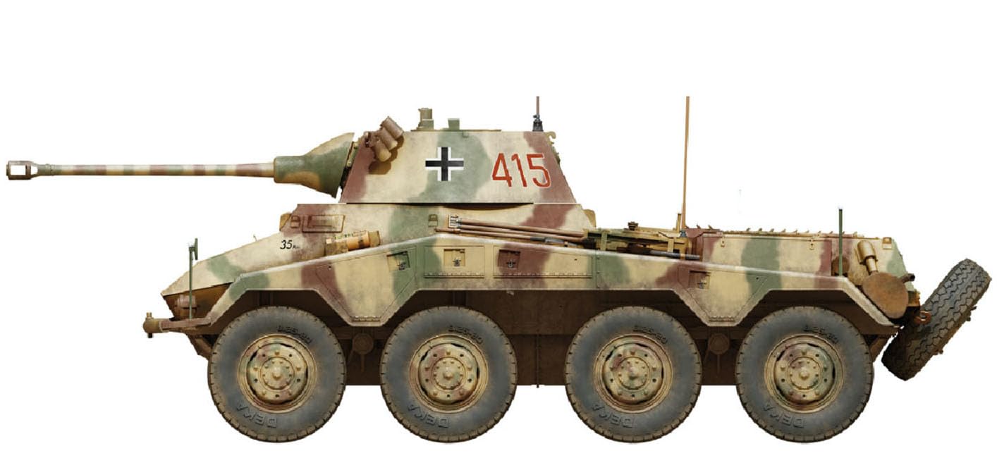 Amazon | ミニアート 1/35 WW.II ドイツ軍 8輪重装甲車 Sd.Kfz.234/2