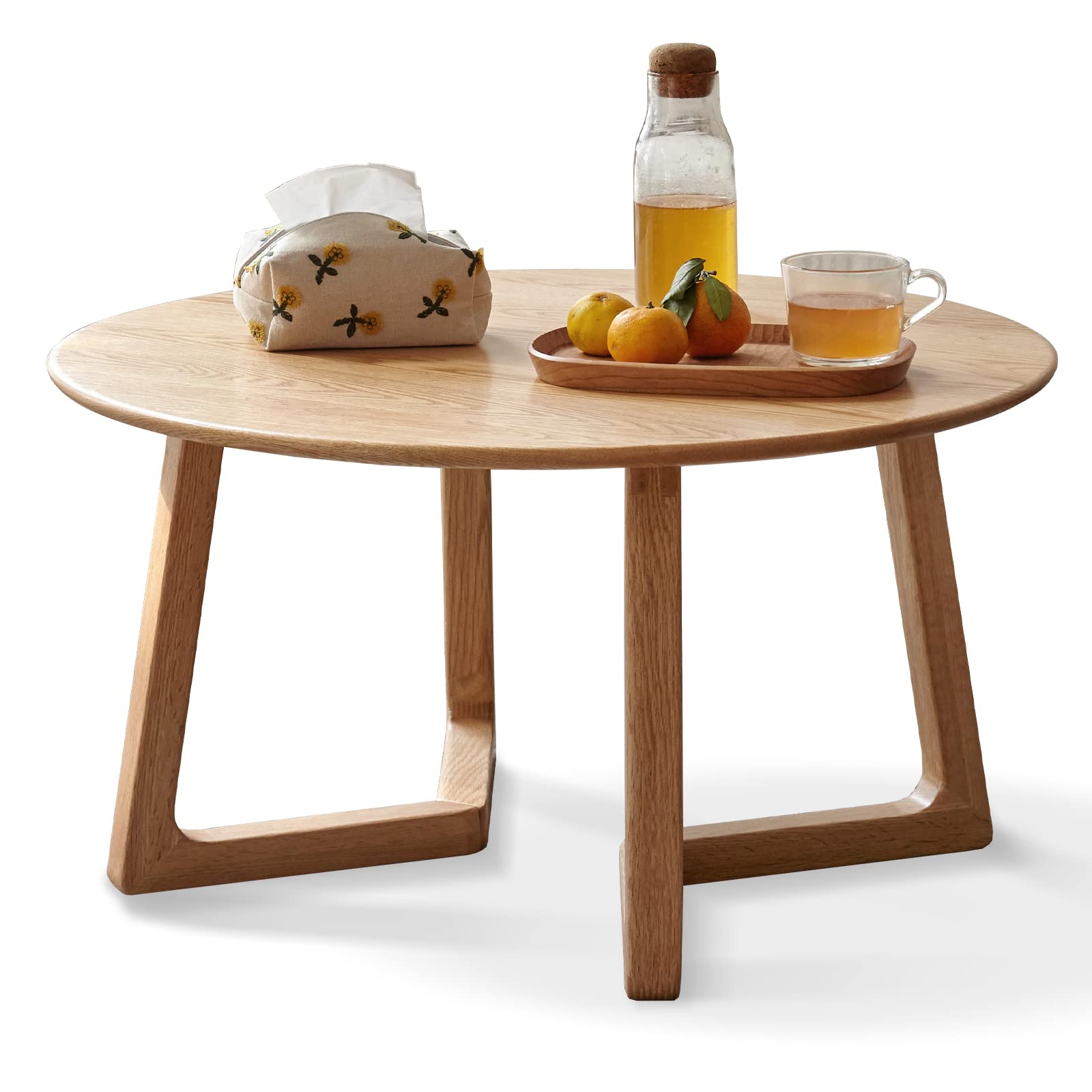 Amazon｜ローテーブル 源氏木語 YESWOOD センターテーブル 100％オーク