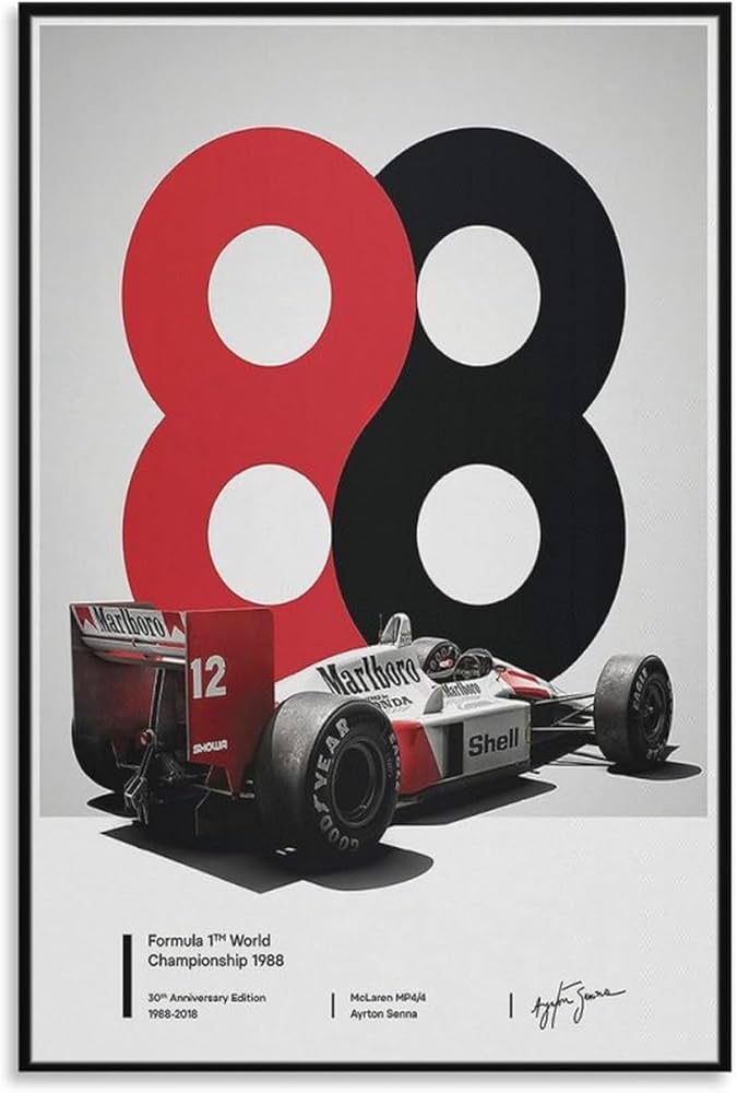 Amazon.co.jp: アイルトンセナF1フォーミュラ世界チャンピオン