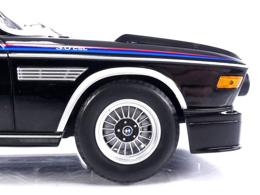 Amazon.com: Minichamps 1973 3.0 CSL Black with Red and Blue