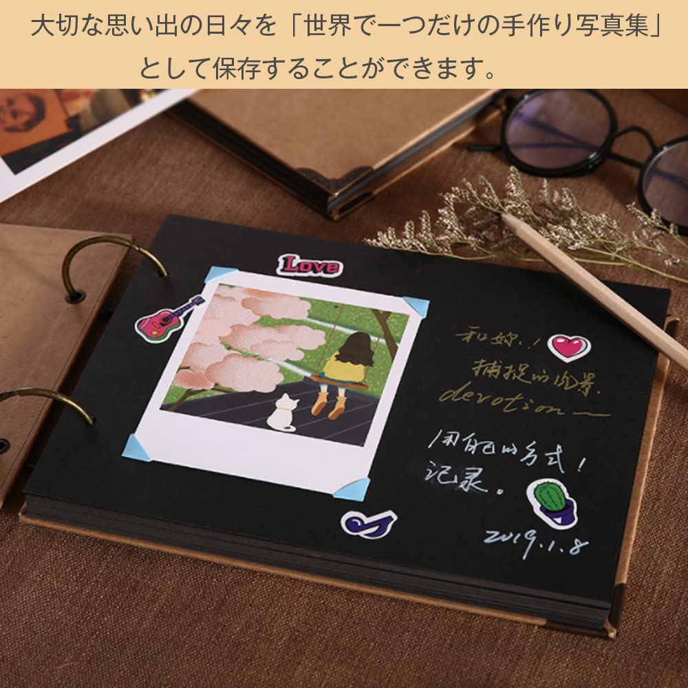 Amazon.co.jp: 手作りアルバム スクラップブッキング 30ページ DIY写真