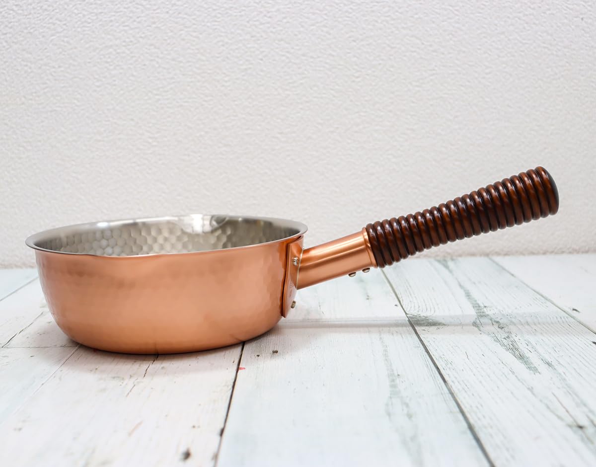 Amazon｜新光堂 日本製 純銅 雪平鍋 18㎝ 銅楽 まごころ伝心 ギフト