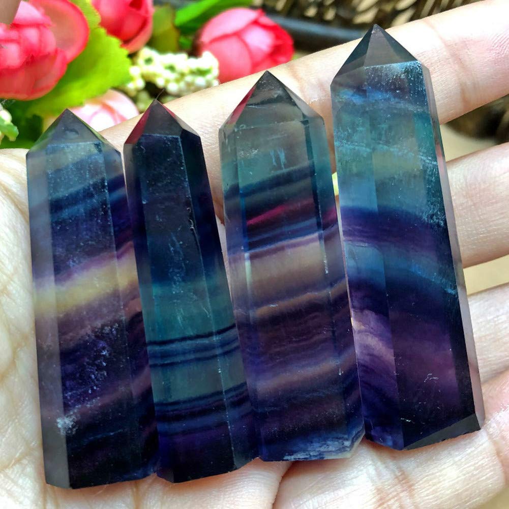 Amazon.co.jp: フローライト ポイント 蛍石 六角柱 天然石