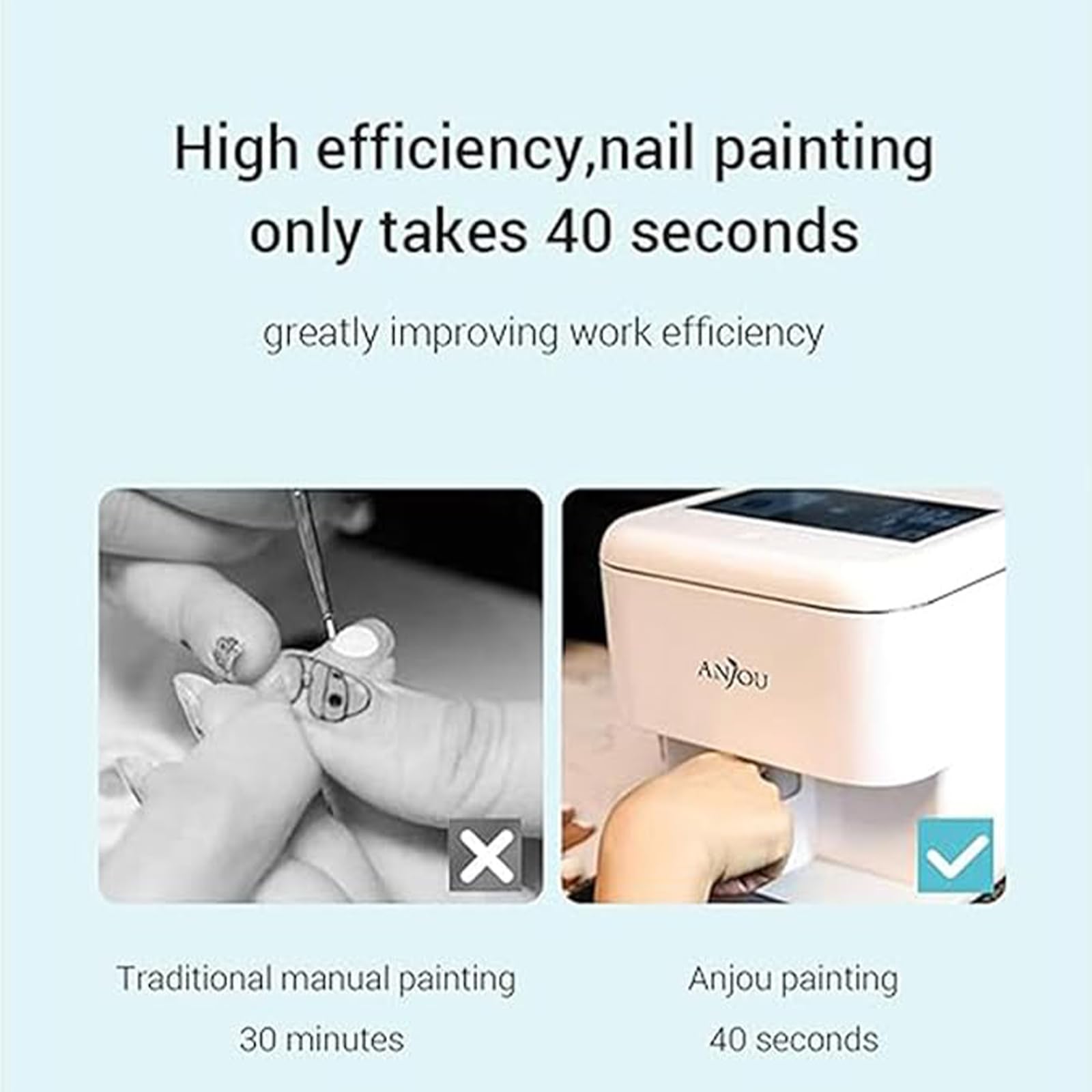 Amazon.co.jp: 3Dスマート自動ネイルプリンターマシン、鮮明でリアルな