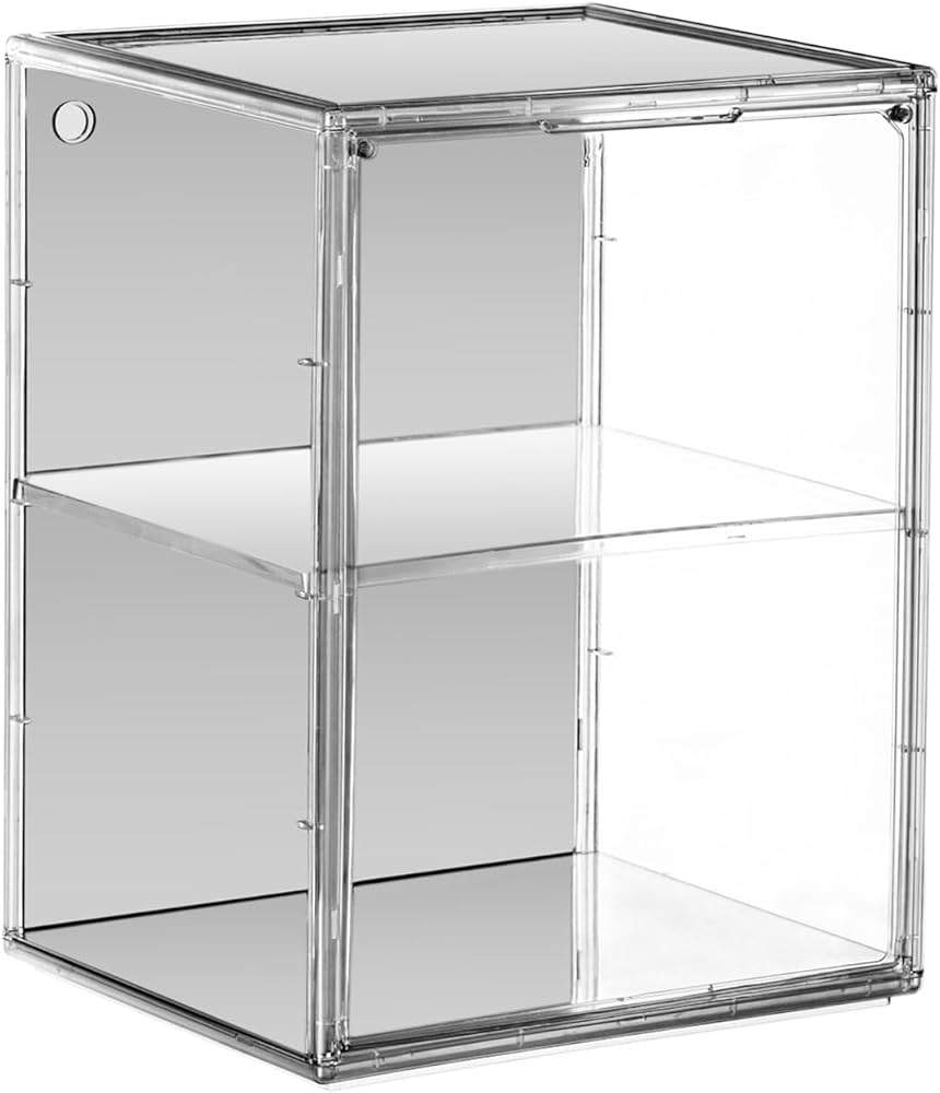 Amazon.co.jp: 八番屋 フィギュアケース 収納 透明展示ケース ミラー