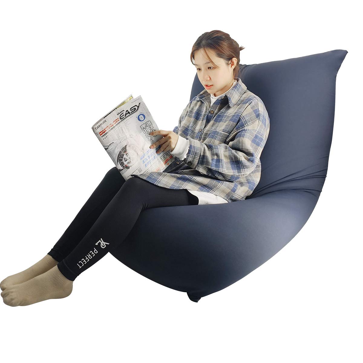 Amazon.co.jp: 【RAKU】ビーズクッション ビーズソファー 長方形型