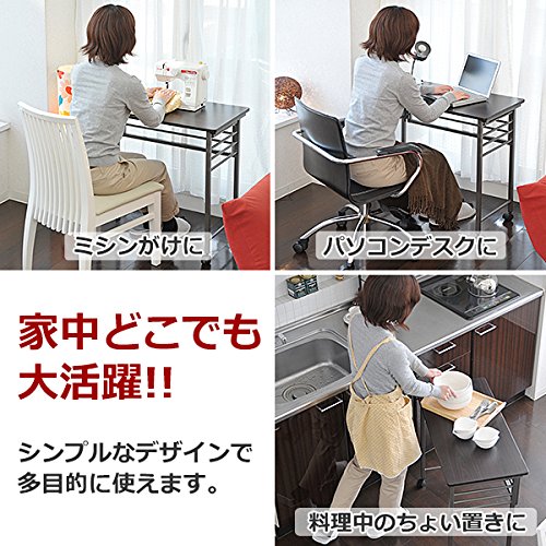 Amazon.co.jp: [山善] 折りたたみデスク 幅80×奥行40×高さ70cm