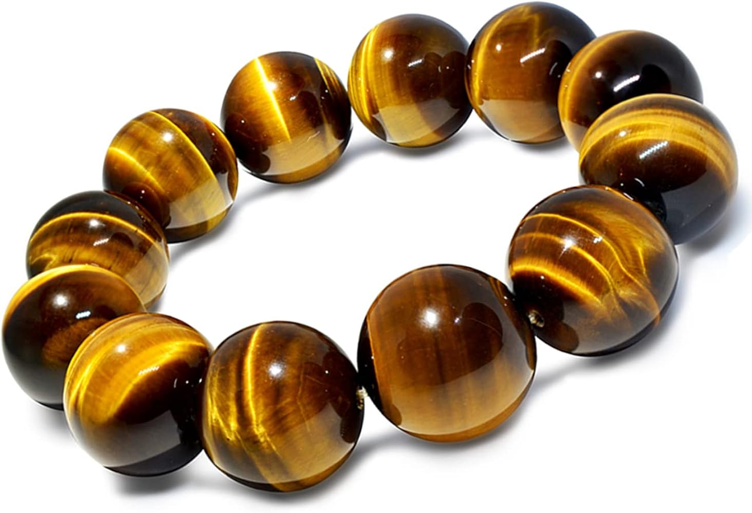 Amazon.co.jp: [GELLVO] タイガーアイ ブレスレット 虎目がより濃い