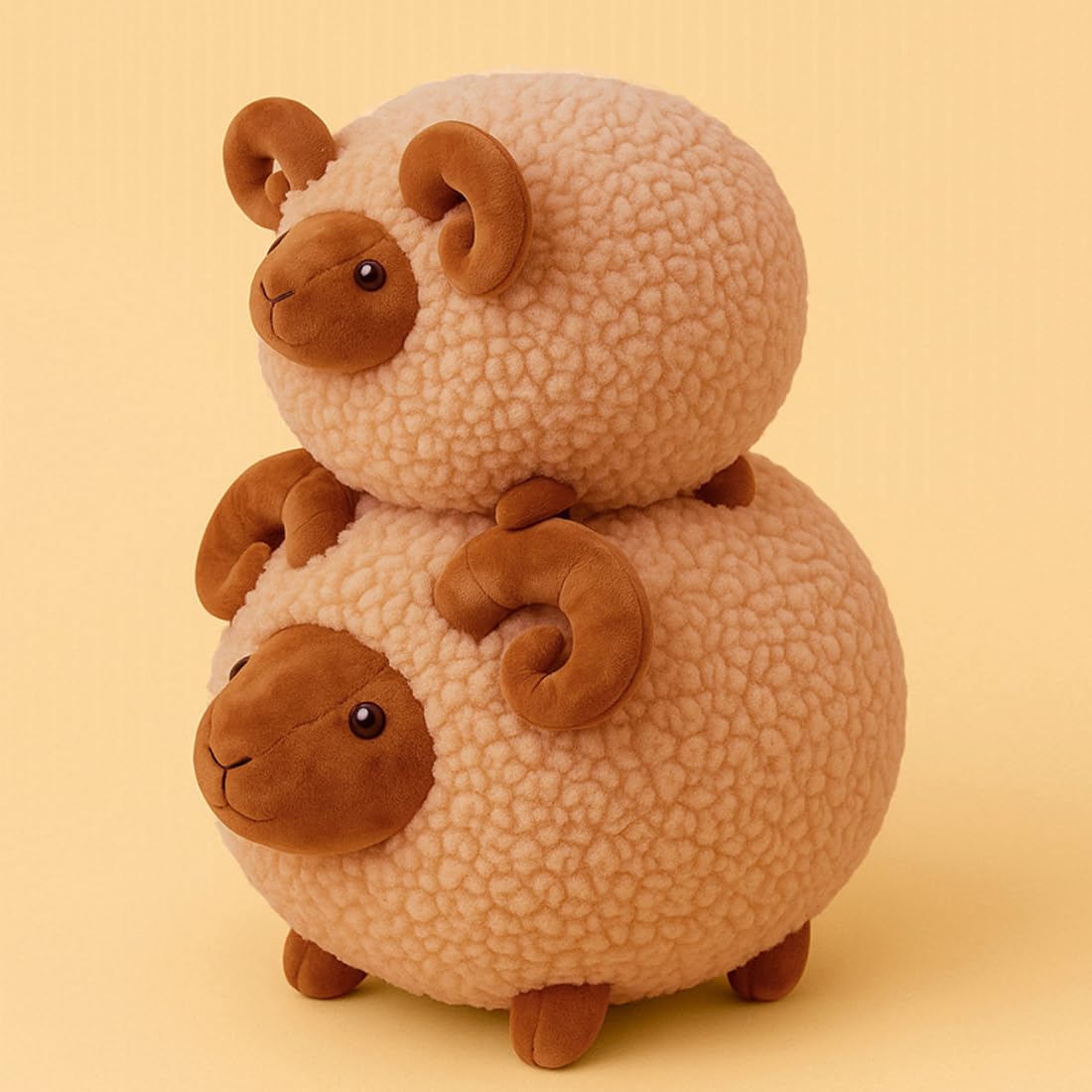 Amazon.com: ELAINREN Round Brown Lamb Stuffed Big Pillow Super