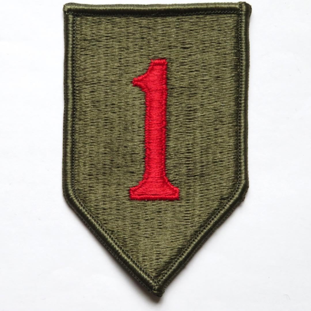 Amazon.co.jp: 米軍実物 アメリカ陸軍 第1歩兵師団 フルカラー パッチ