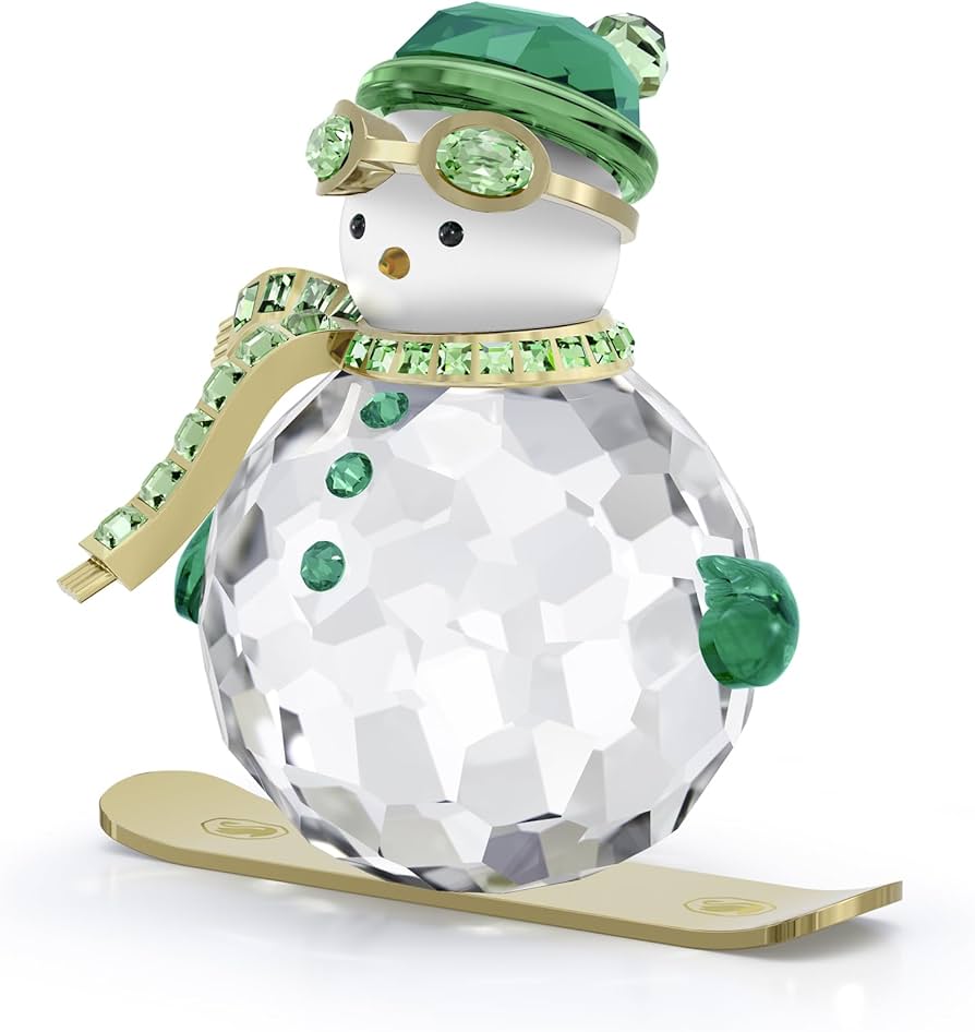 Amazon.com: Swarovski Holiday Cheers Dulcis Snowman, Green : Home