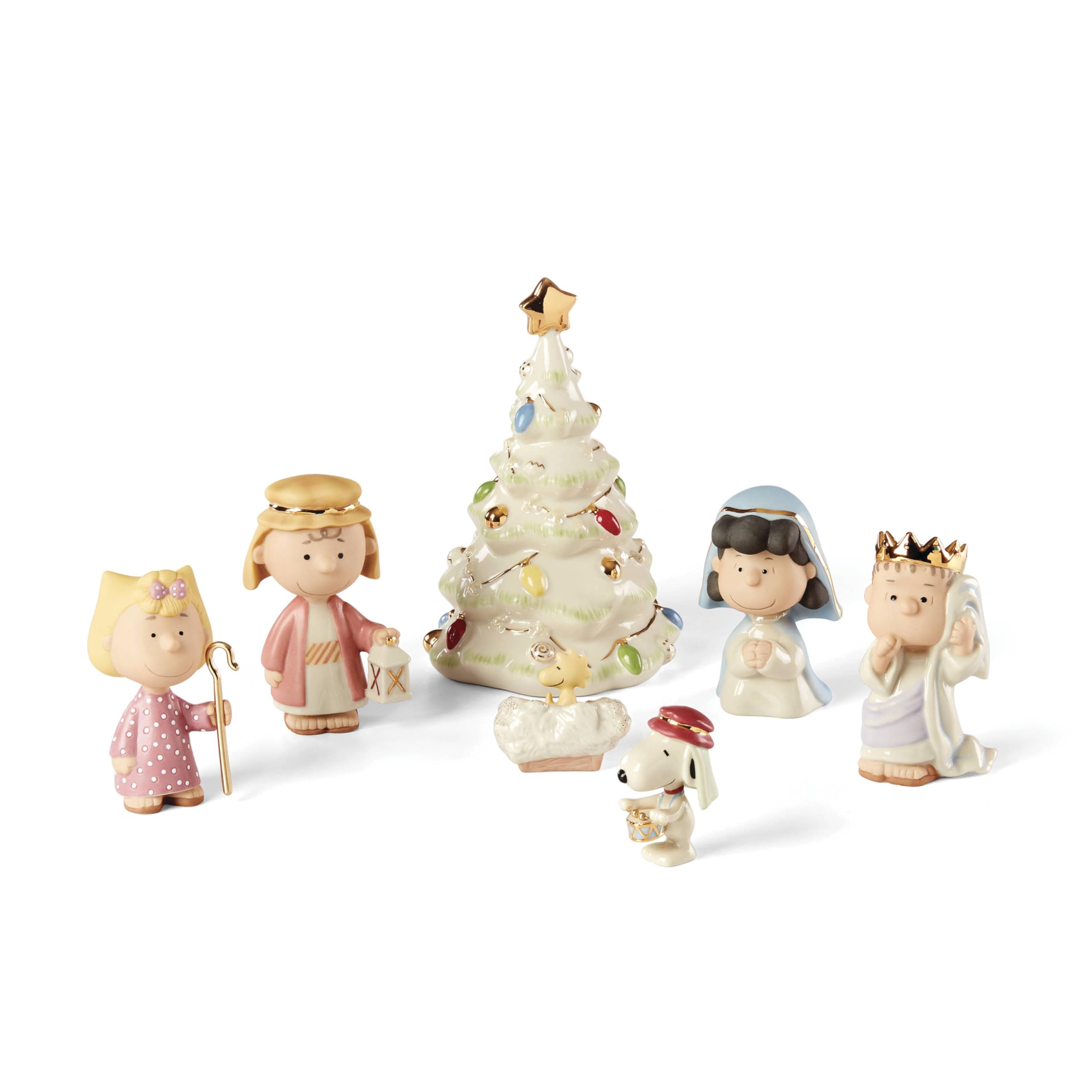 Amazon.com: Lenox Peanuts 7-Piece Christmas Pageant Figurines
