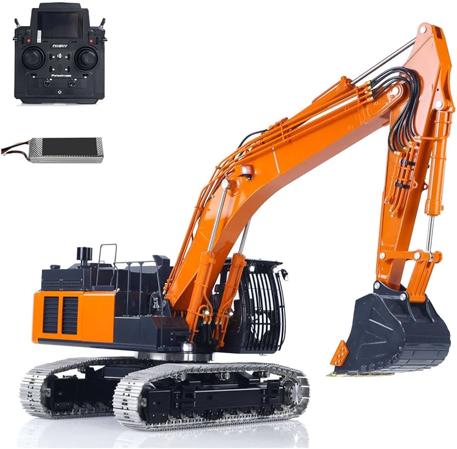 Amazon.co.jp: wheelfun 90%金属 LESU 1/14 RC 油圧ショベル Aoue