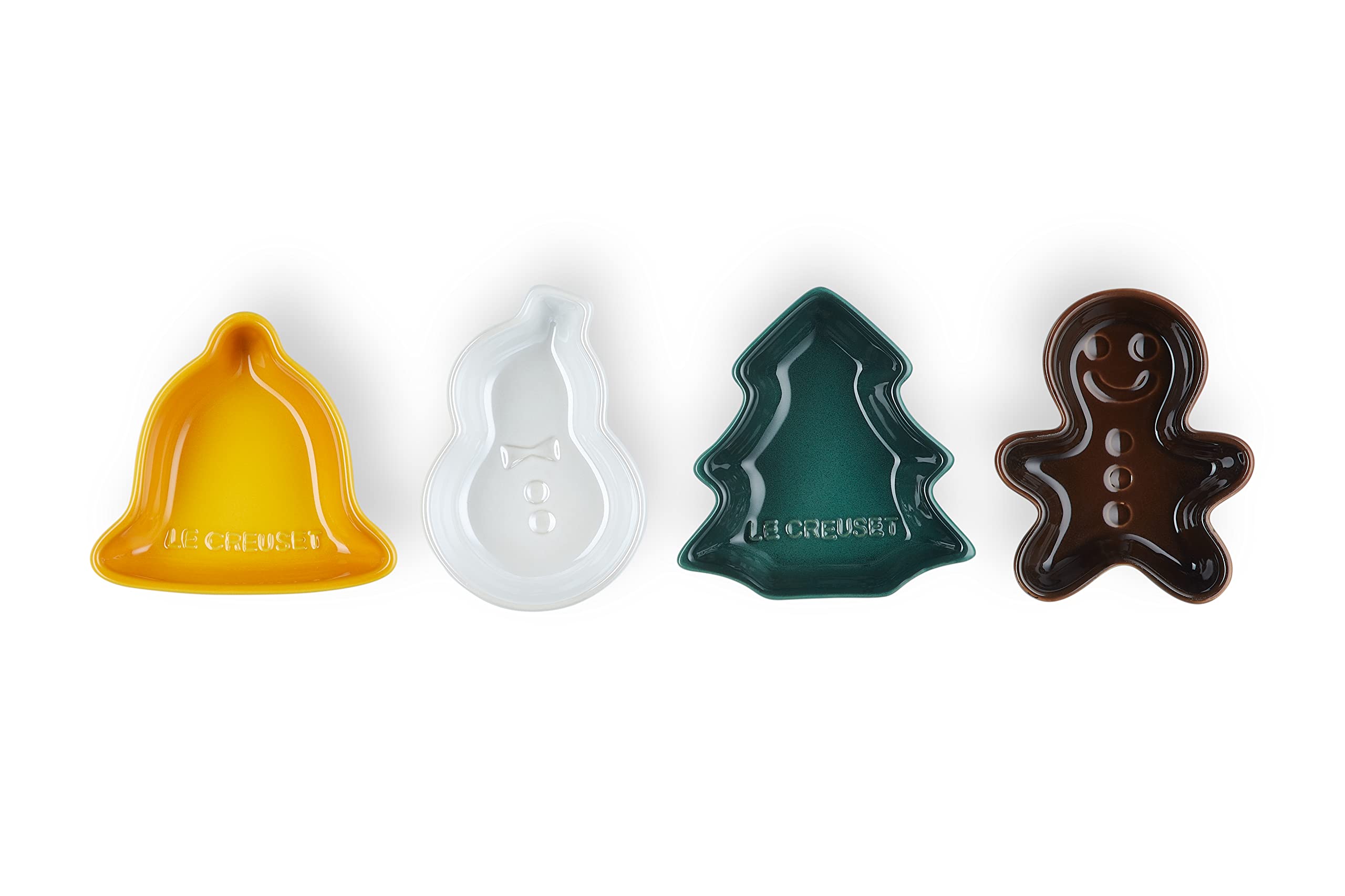 シ*♡様 ルクルーゼ スノーリング ディッシュ ベル 雪だるま 皿 5点