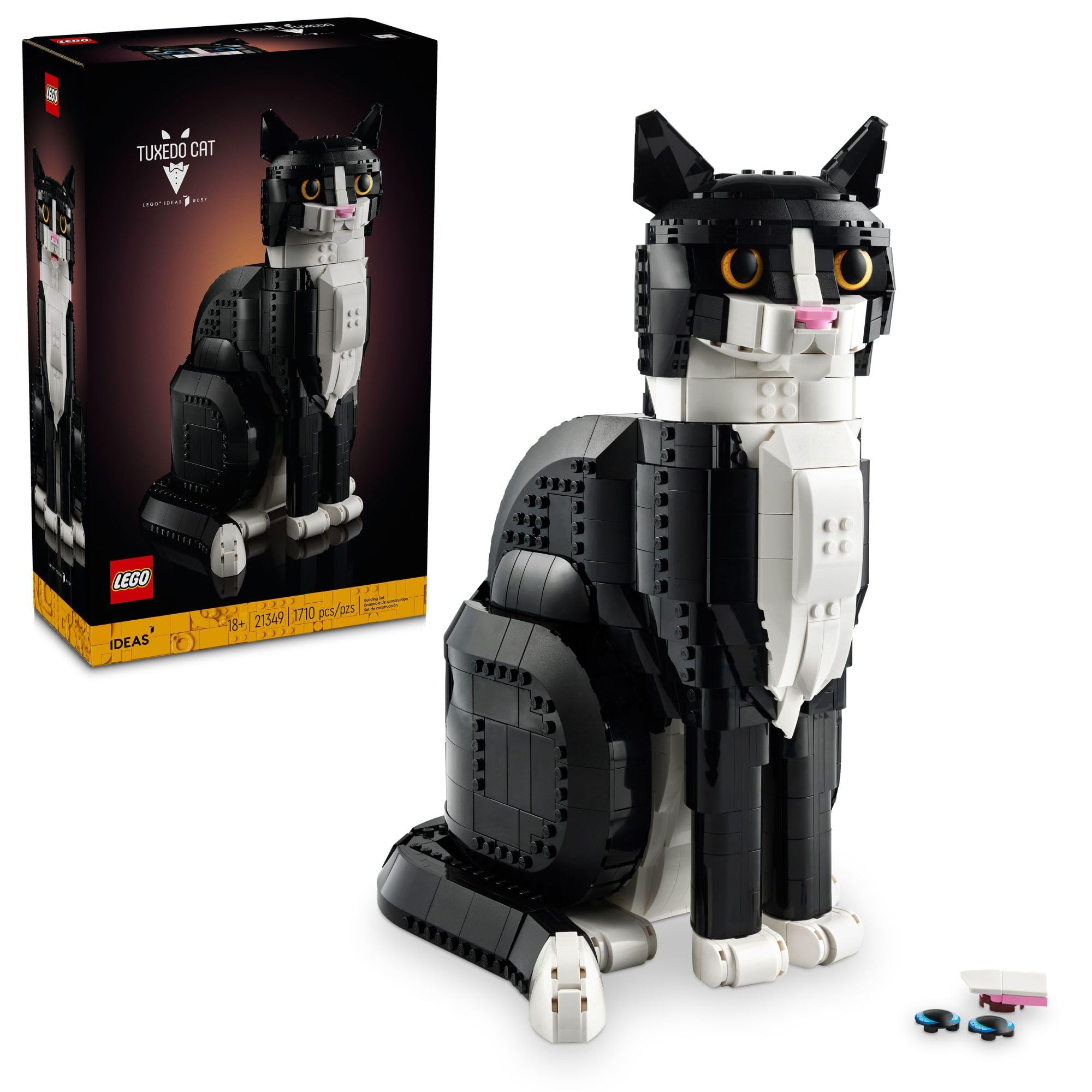 Amazon.co.jp: LEGO Ideas タキシード猫 - 組み立てセット 大人用 18歳