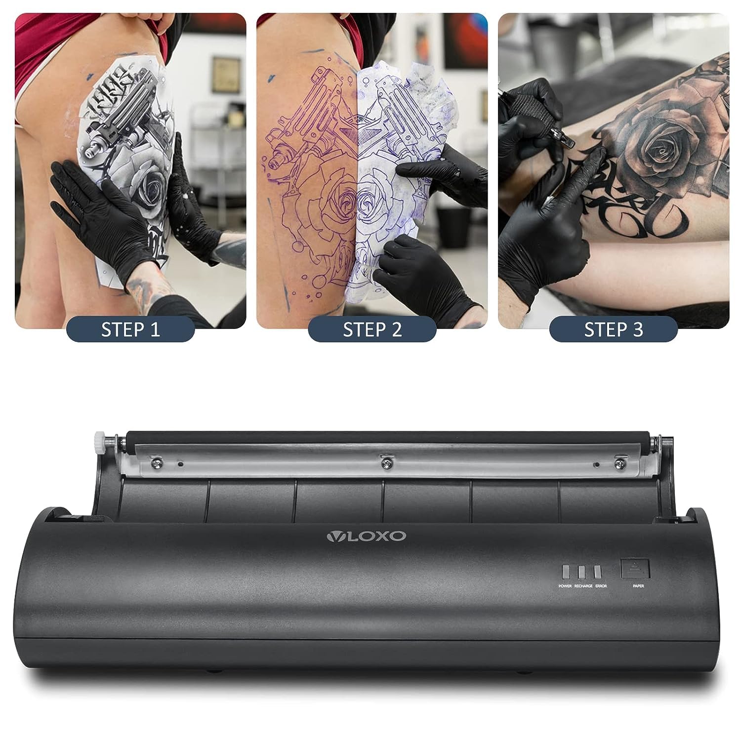 Amazon.co.jp: VLOXOタトゥー下絵転写用 持ち運びポータブル コピー