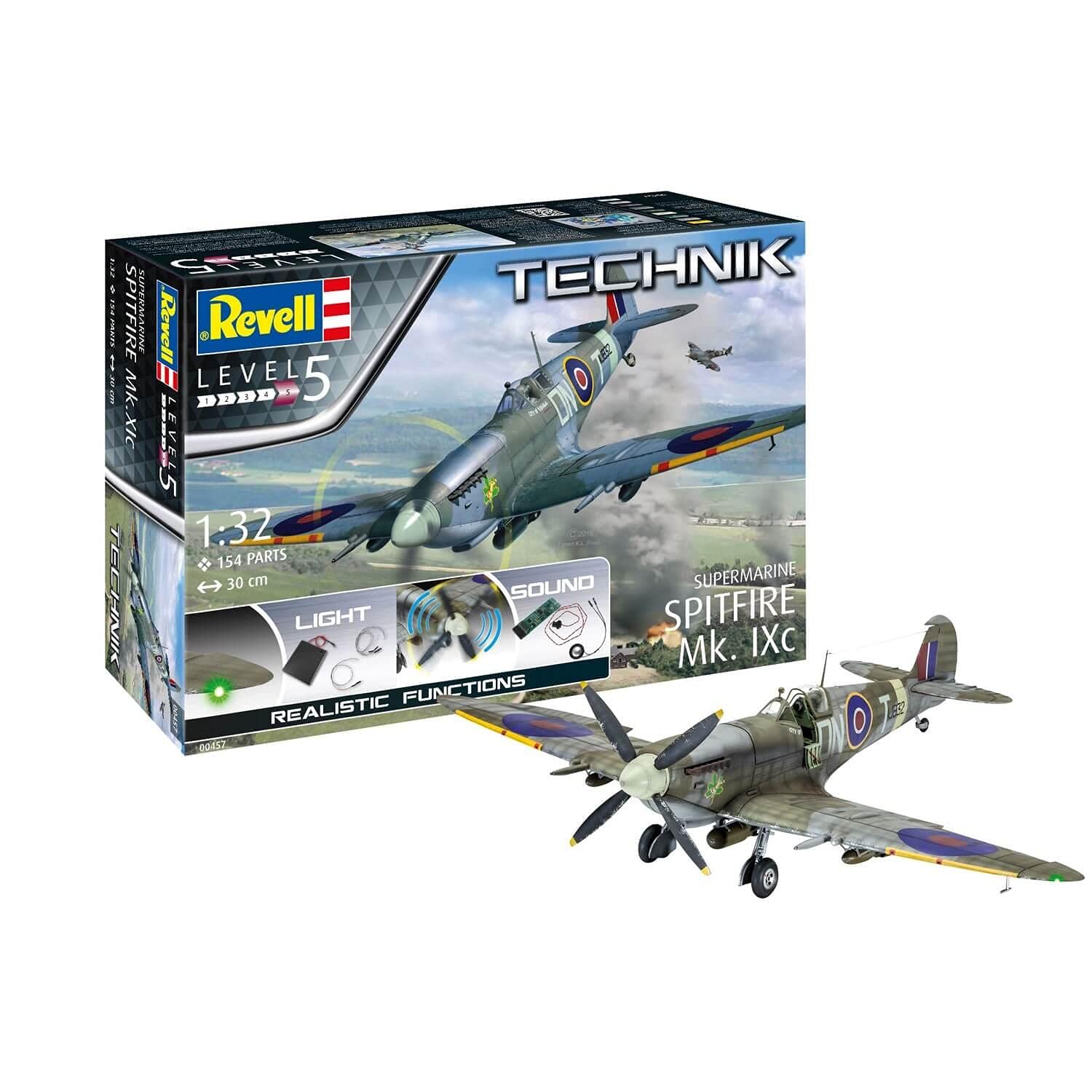 Amazon.com: Revell RV00457 Supermarine Spitfire Mk.IXc-Technik