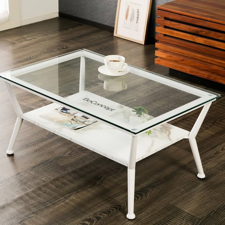 Amazon｜システムK センターテーブル 【ガラスが魅せる美しいデザイン