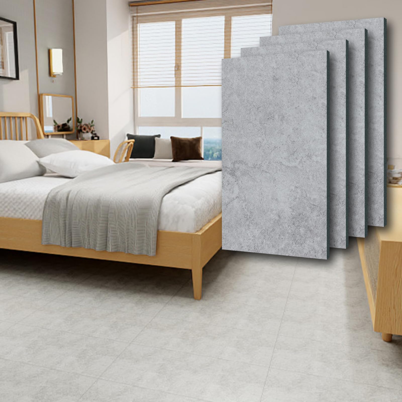 Amazon | Syougen フロアタイル 置くだけ 「新登場」 大理石調 接着剤