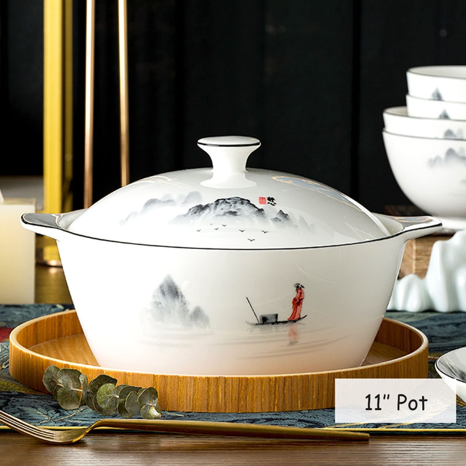 Amazon.co.jp: 61 ピース食器セット、ニューボーンチャイナ食器セット