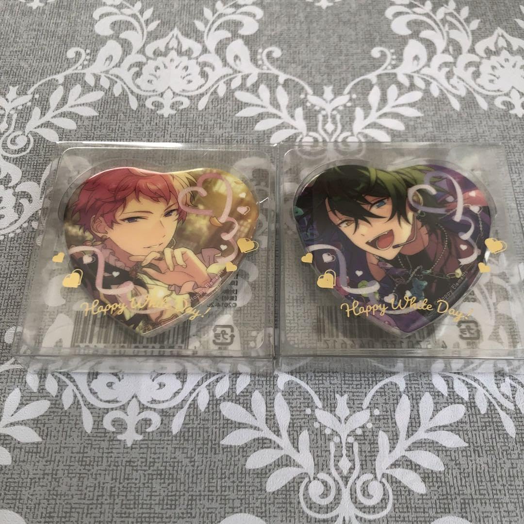 あんスタ 紅月 蓮巳敬人 ホワイトデーハート缶バッジ あんスタ 紅月 蓮