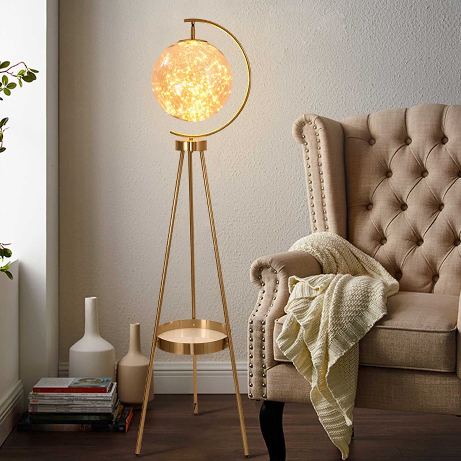 ウェーブ ミッドセンチュリー フロアランプ ポストモダン イエロー