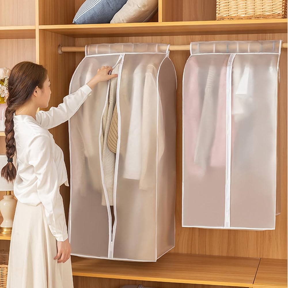 Amazon｜ハンガーラックカバー、衣類収納袋、大型衣類収納袋、衣類用