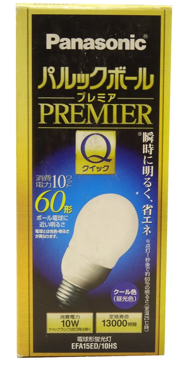 Amazon | パナソニック 60形電球形蛍光灯 パルックボール プレミアQ