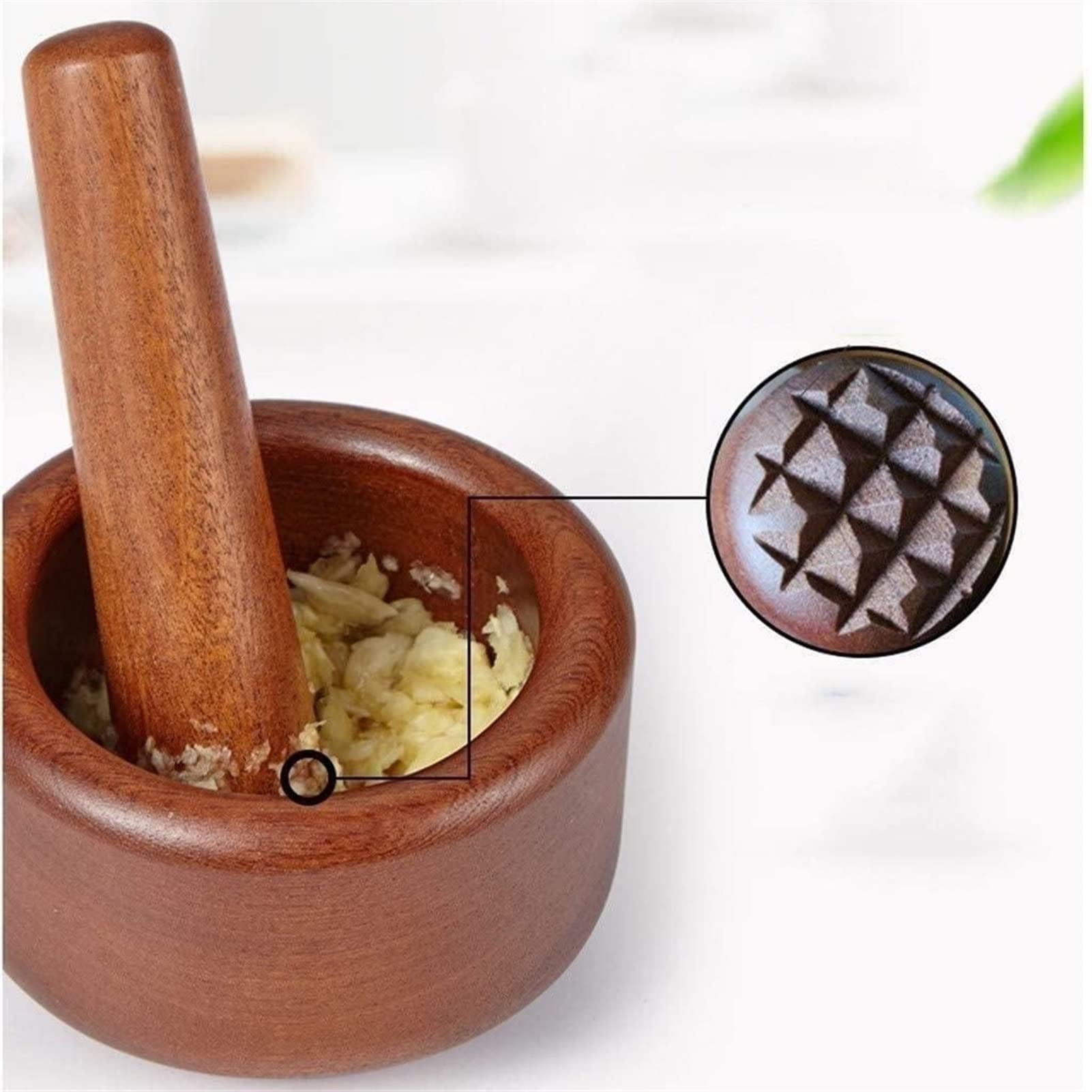 Amazon.co.jp: 木製すり鉢とすりこぎ、木製スパイスグラインダー