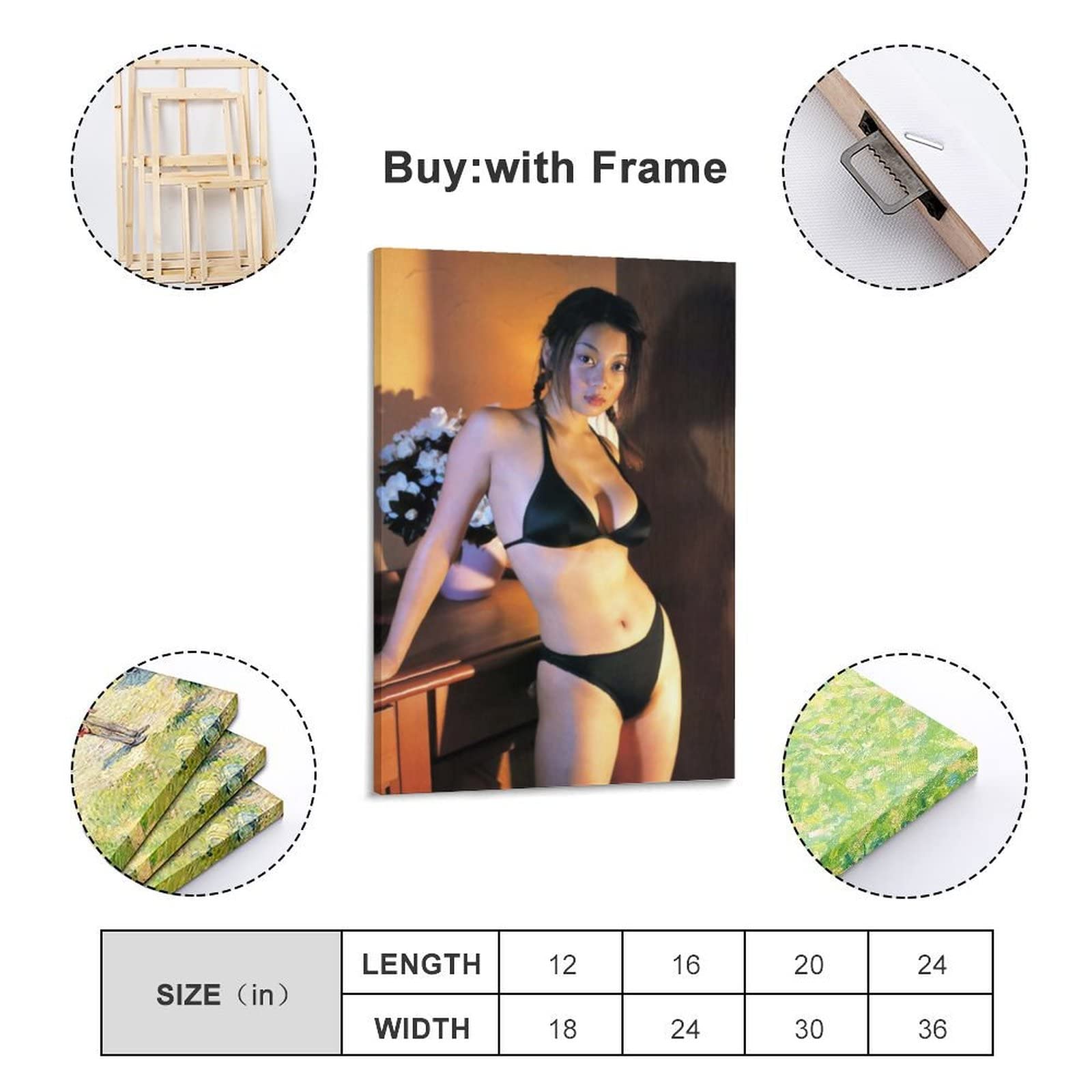 Amazon.co.jp: 小池栄子写真ビキニセクシーポスターアートパネル 印刷