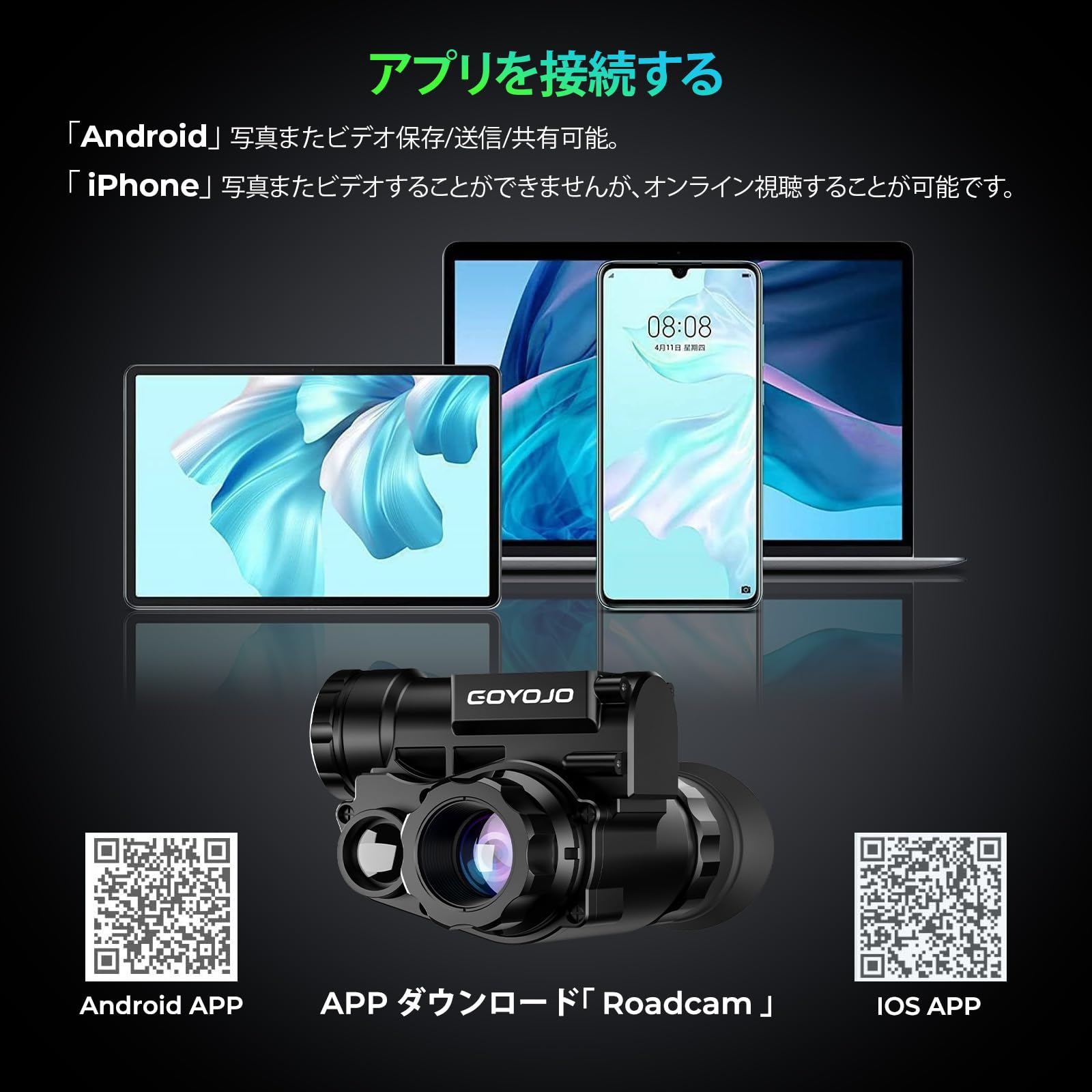 Amazon.co.jp: GOYOJO 第2世代 暗視スコープ デジタル 単眼 ナイト