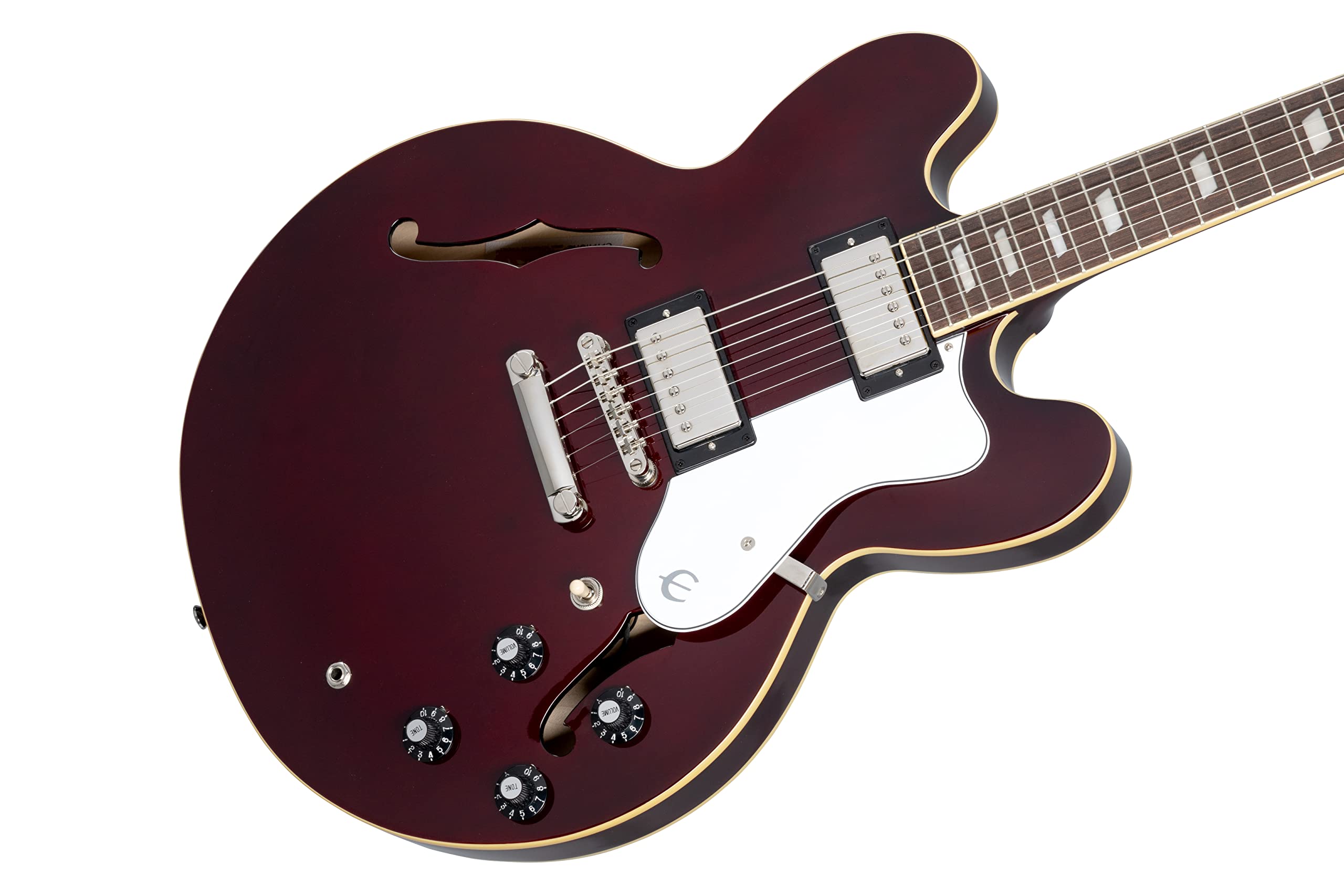 Amazon.com: Epiphone Noel Gallagher Riviera, Dark Wine Red with