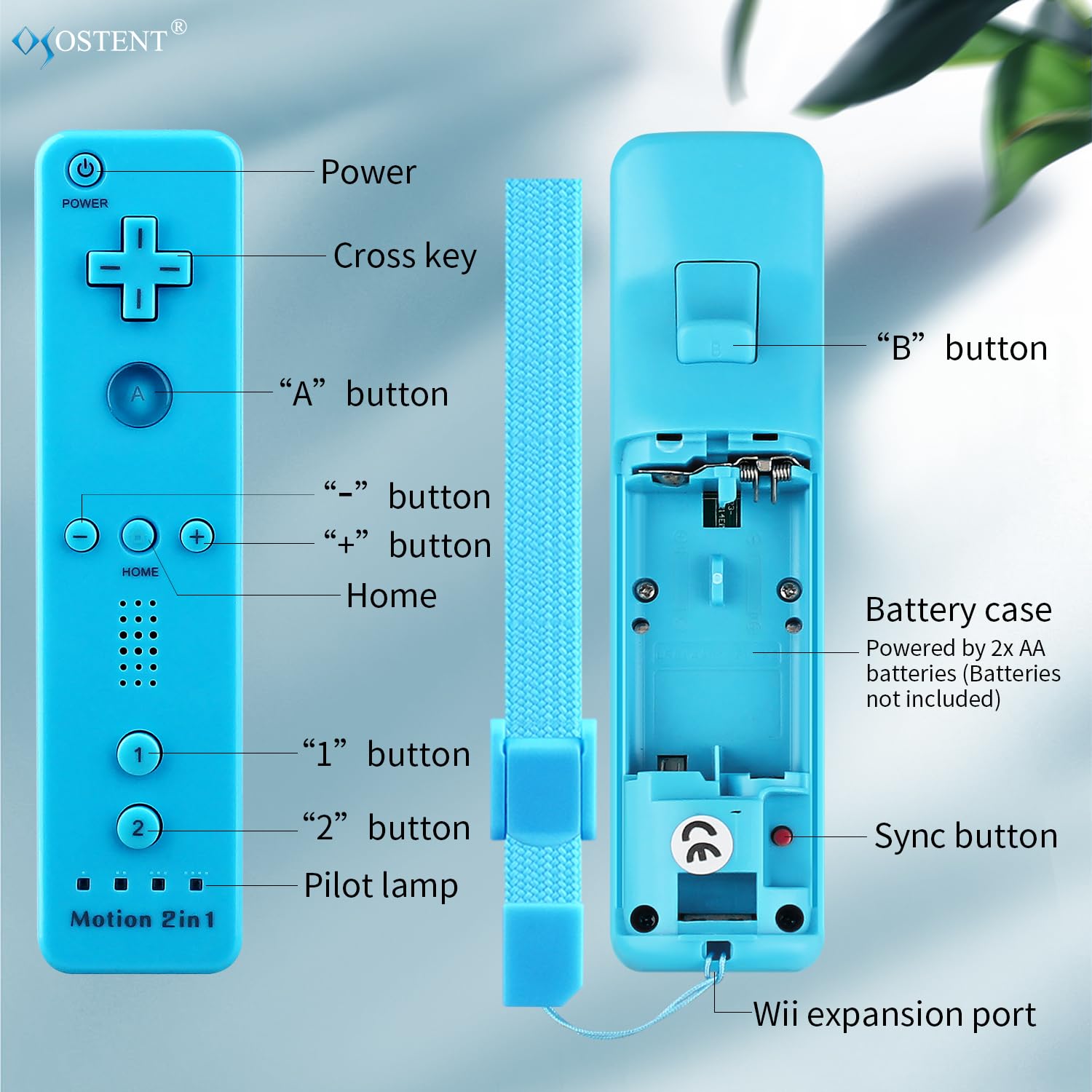 Amazon.com: OSTENT 2 in 1 Remote Controller Built in Motion Plus