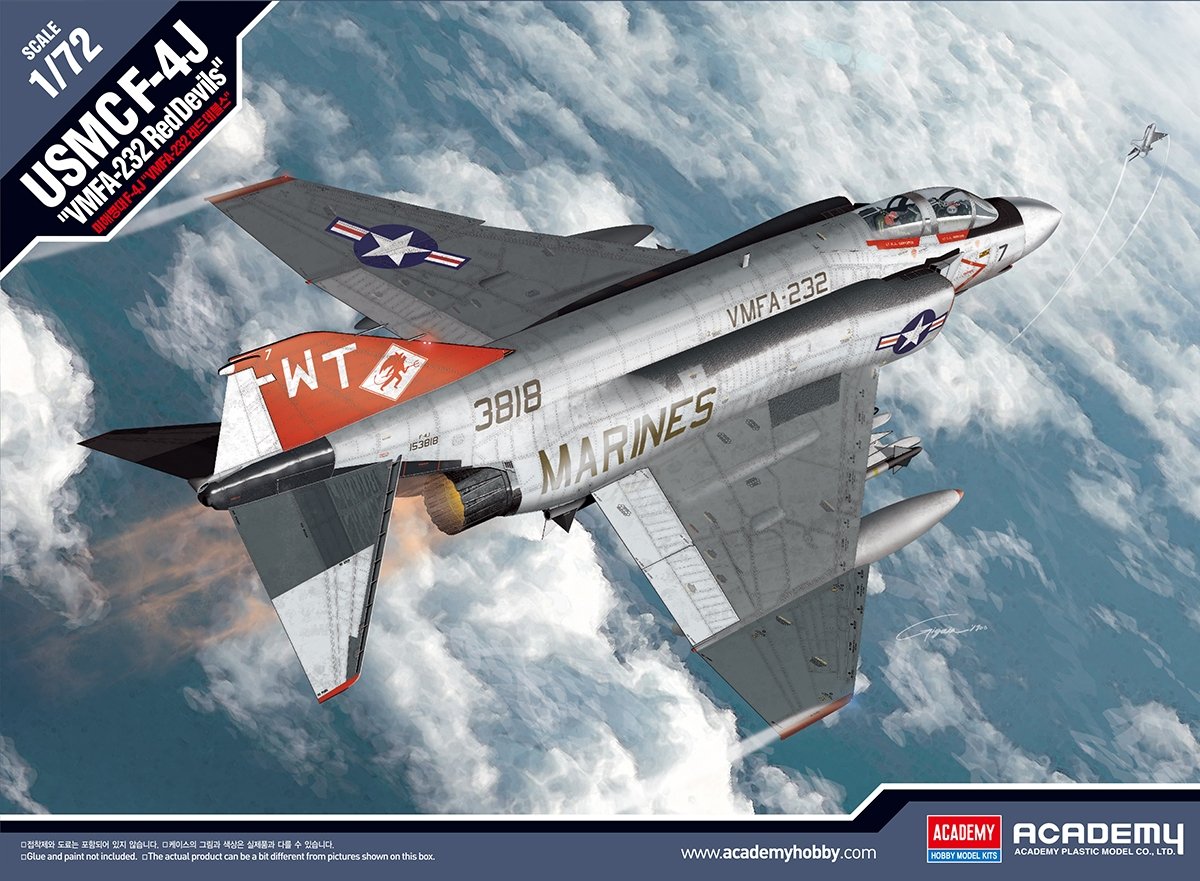 Amazon | ACA12556 1:72 アカデミー USMC F-4J ファントム II 'VMFA