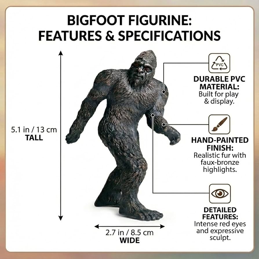 Amazon.com: Liberty Imports Bigfoot Figurine, 5