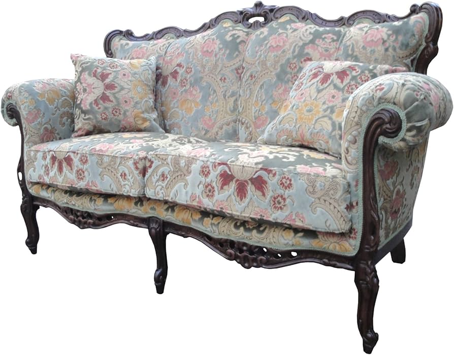 Amazon｜イタリア製 二人がけソファー 金華山 グリーン オルテンシア