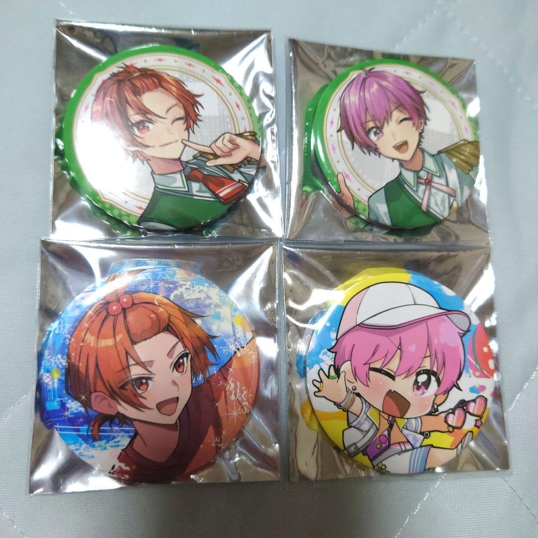 Amazon.co.jp: いれいす 缶バッジ 夏ツ りうら ないこ 赤組 4点 : おもちゃ