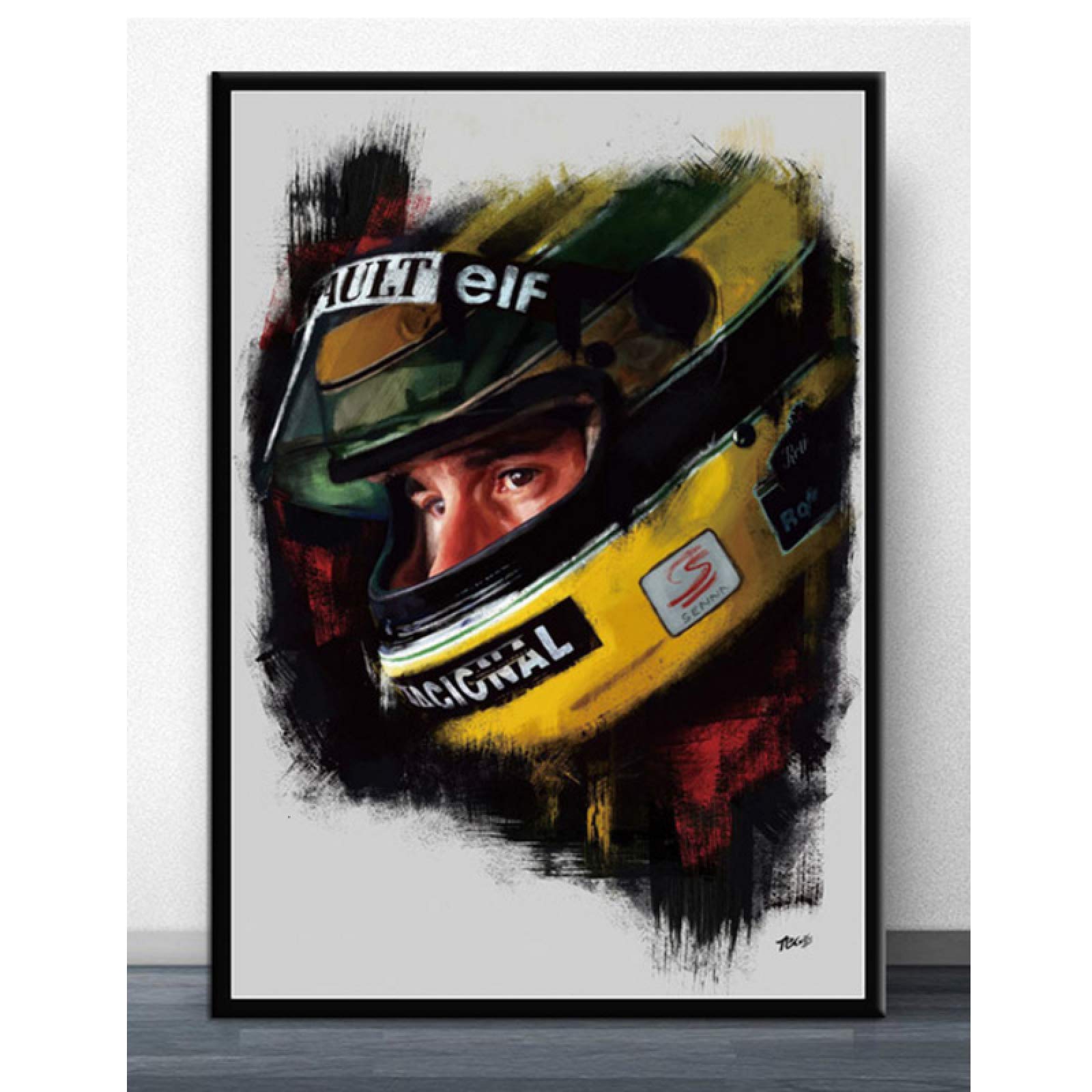 Amazon.co.jp: BGGGTD ポスター F1フォーミュラアイルトンセナスター