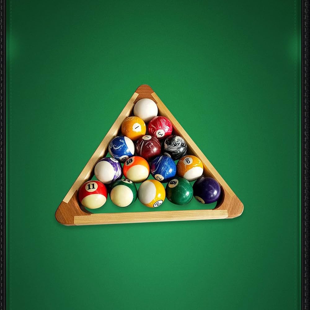 Amazon | a aternee 木製ビリヤード 三角ボールラック スヌーカー