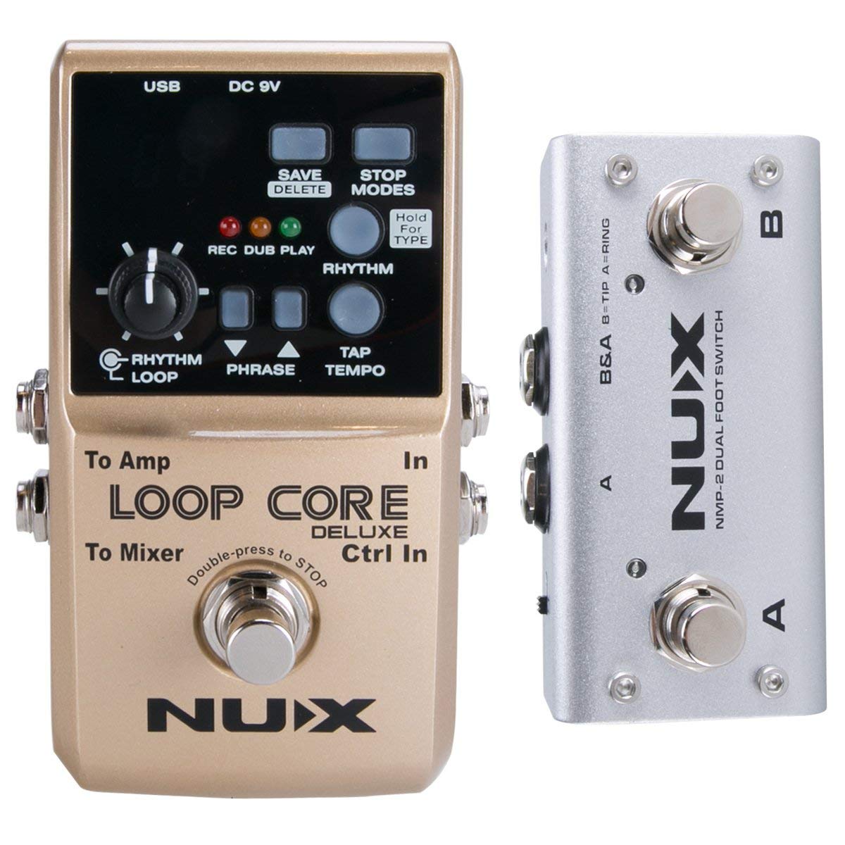 Amazon | NUX Loop Core Deluxe Guitar Looper 8 hours Loop Time,24