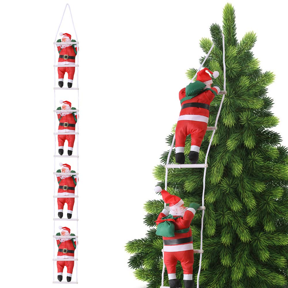 Amazon.co.jp: クリスマス ツリー飾り サンタ梯子 サンタクロース