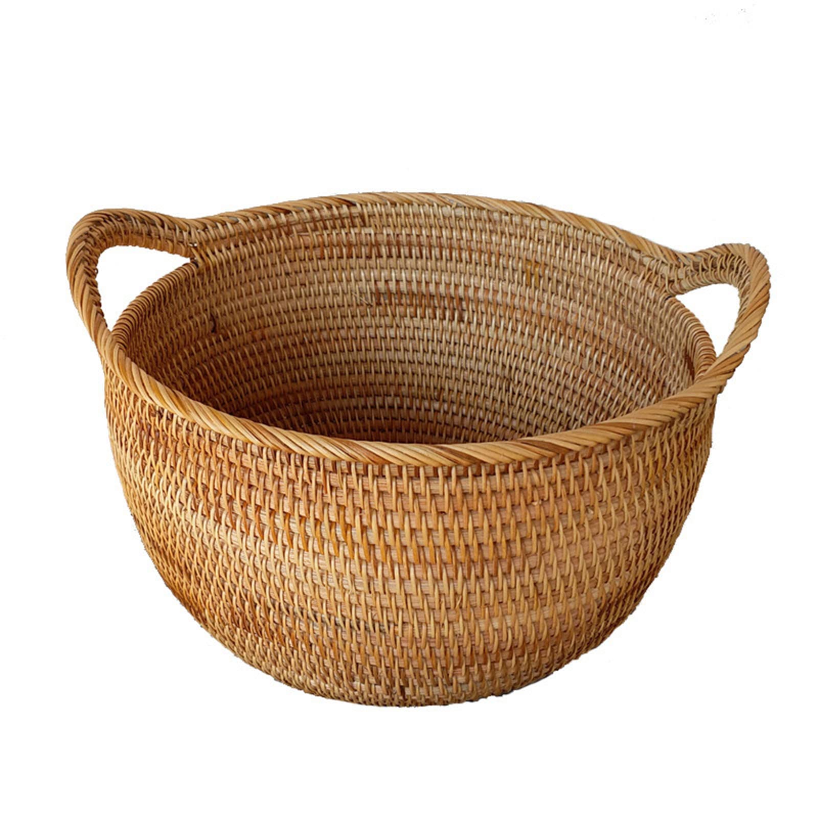 Amazon.co.jp: Lirancia かご ラタン製 藤かご オシャレ フルーツかご