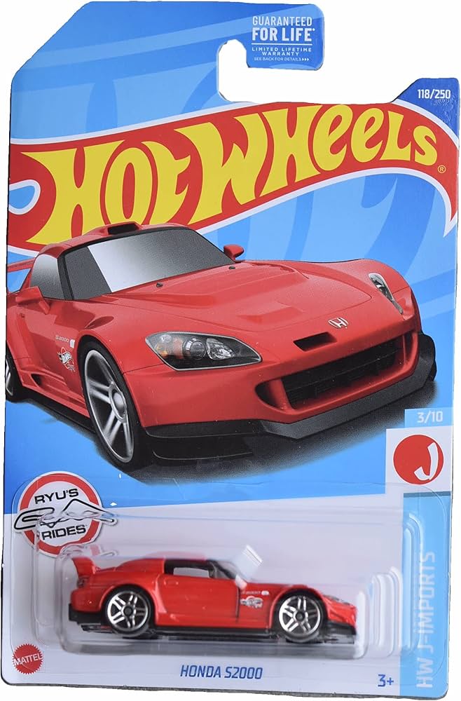 Amazon.com: Hot wheels Honda S2000 Red HW J-Imports 118/250 3/10