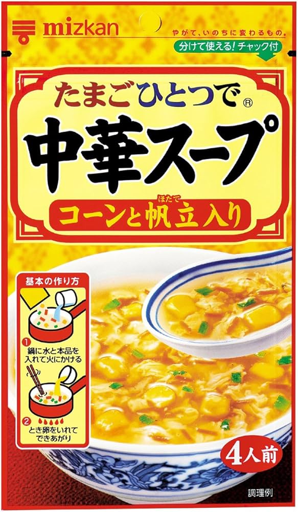 Amazon.co.jp: Mitsukan Chinese Soup with Corn and Scallops, 1.3 oz