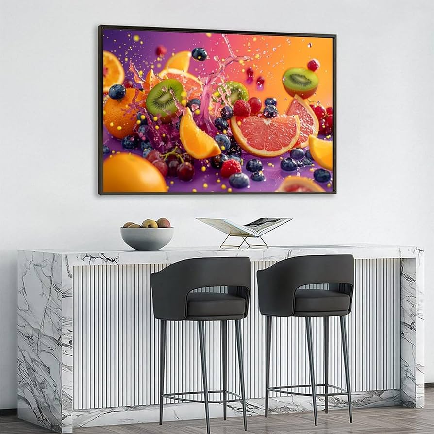 Amazon.co.jp: 絵画 カラフルな果物 アートパネル ポスター フルーツ